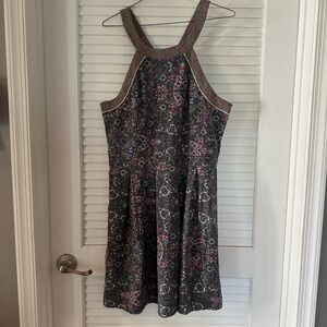 Elegant Multicolor Patterned Dress